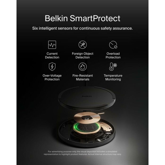 Cargador Inalámbrico Belkin WIA012HQBK Negro 15 W 3 Cargador Inalámbrico Belkin WIA012HQBK Negro 15 W 3