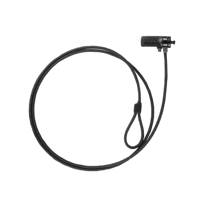 TOOQ Cable de Seguridad T-LOCK con Combinacion para Portatiles 1.5 metros, Gris Oscuro TOOQ Cable de Seguridad T-LOCK con Combinacion para Portatiles 1.5 metros, Gris Oscuro