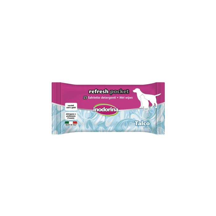 Inodorina Toallitas Higiénicas Hidratantes para Perros, Gatos y Cachorros con Talco. Display 60 x 15 Toallitas (900 Unidades) 1 Inodorina Toallitas Higiénicas Hidratantes para Perros, Gatos y Cachorros con Talco. Display 60 x 15 Toallitas (900 Unidades) 1
