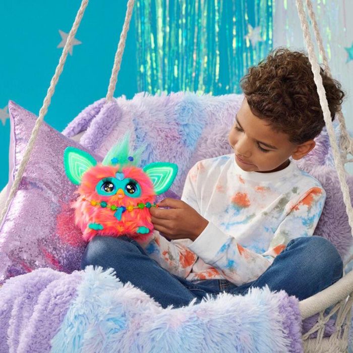 Hasbro Furby Naranja Coral - Juguete Interactivo con Reconocimiento de Voz, Modos de Juego y Lenguaje Humano 14