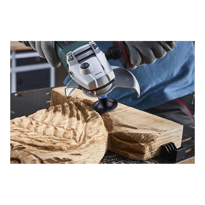 Wolfcraft Juego de lijar para amoladora angular 5607000, 4 piezas, Plato 50 mm, Grano 40/80/120 2