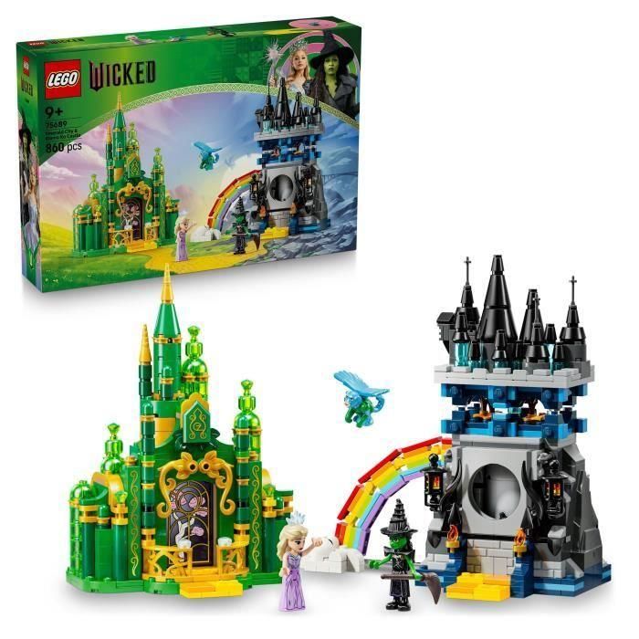 LEGO 75689 Wicked Ciudad Esmeralda y Castillo Kiamo Ko - Juguete de Construcción para Niños de 9 Años