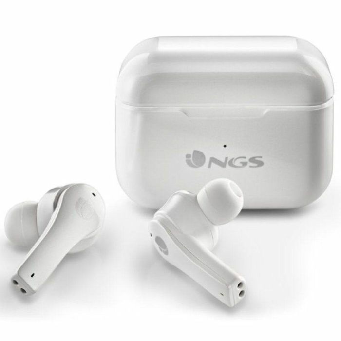 Auriculares Bluetooth NGS ARTICABLOOMWHITE Blanco Negro 1