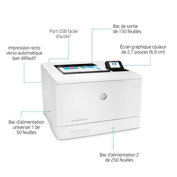 HP Impresora Láser Color LaserJet Enterprise M455DN Doble Cara Automática Duplex 3PZ95A Blanca 12