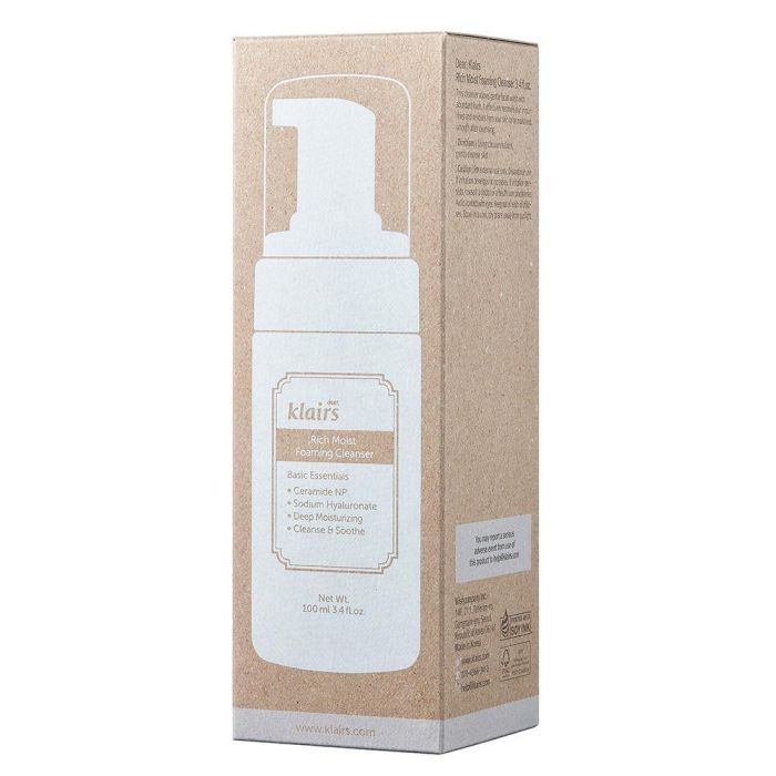 Klairs RICH MOIST foaming cleanser Limpiador facial 100 ml 1