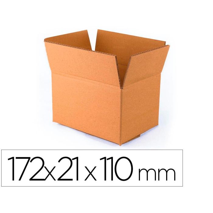 Caja Para Embalar Q-Connect Americana Ultrarresistente Carton Reciclado Canal Doble 7 mm Color Kraft 172x217x110 mm