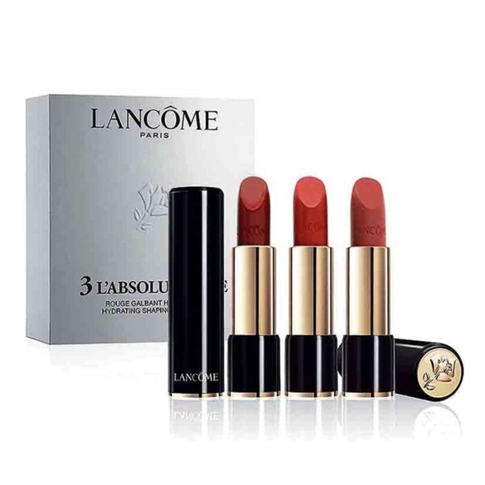 Lancôme L'Absolu rouge barra de labios 202 1un + barra de labios 262 + barra de labios 331 Lancôme L'Absolu rouge barra de labios 202 1un + barra de labios 262 + barra de labios 331