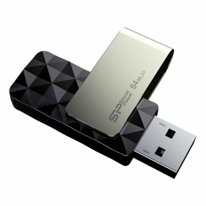 Memoria USB Silicon Power Blaze B30 64 GB Negro 1 Memoria USB Silicon Power Blaze B30 64 GB Negro 1
