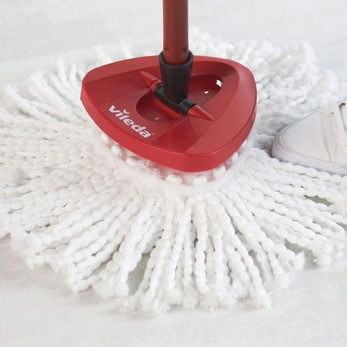 Vileda Turbo smart Fregona con cubo 5 L Polipropileno doble capa y fregona microfibras 2