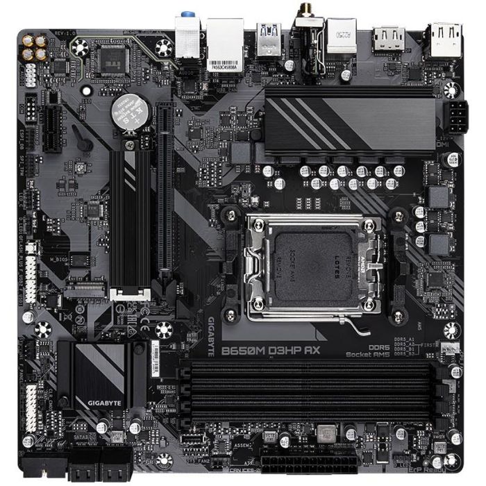 Gigabyte B650M D3Hp Ax Placa Base Micro ATX Socket AM5 AMD B650 DDR5 M.2 Wi-Fi 6E Bluetooth 5.3 3