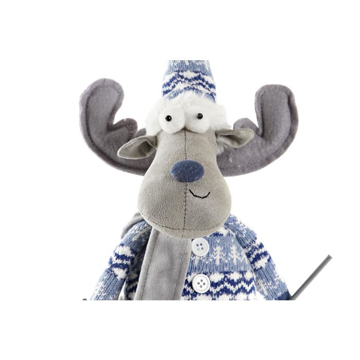 DKD Home Decor Figura de Navidad Reno Moderna Poliester Azul 35.5 cm Alto x 20 cm Ancho x 12 cm Profundo 1 DKD Home Decor Figura de Navidad Reno Moderna Poliester Azul 35.5 cm Alto x 20 cm Ancho x 12 cm Profundo 1