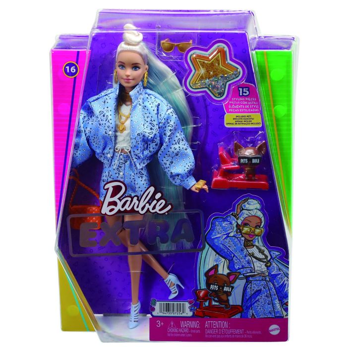 Mattel Muñeca Barbie Extra Conjunto Estampado, Moda y Estilo para Niños 5 Mattel Muñeca Barbie Extra Conjunto Estampado, Moda y Estilo para Niños 5