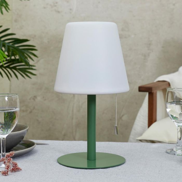 Lámpara De Mesa Verde Recarg Home Deco Factory 1 Lámpara De Mesa Verde Recarg Home Deco Factory 1