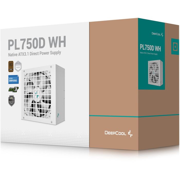 DeepCool PL750-D Fuente de Alimentación 750W Blanca 8 DeepCool PL750-D Fuente de Alimentación 750W Blanca 8
