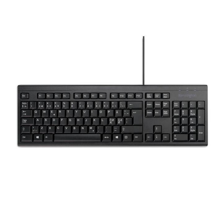 Kensington KB100 EQ Teclado Completo con Cable USB-A, Resistente a Derrames, Diseño Sostenible 4