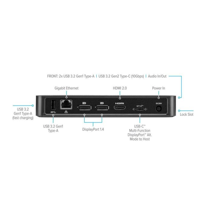 Targus DOCK430EUZ Base de Conexión USB-C para Portátiles Replicador Puertos 85W PD Video 4K Dual DisplayPort HDMI Gigabit Ethernet Negro 2 Targus DOCK430EUZ Base de Conexión USB-C para Portátiles Replicador Puertos 85W PD Video 4K Dual DisplayPort HDMI Gigabit Ethernet Negro 2
