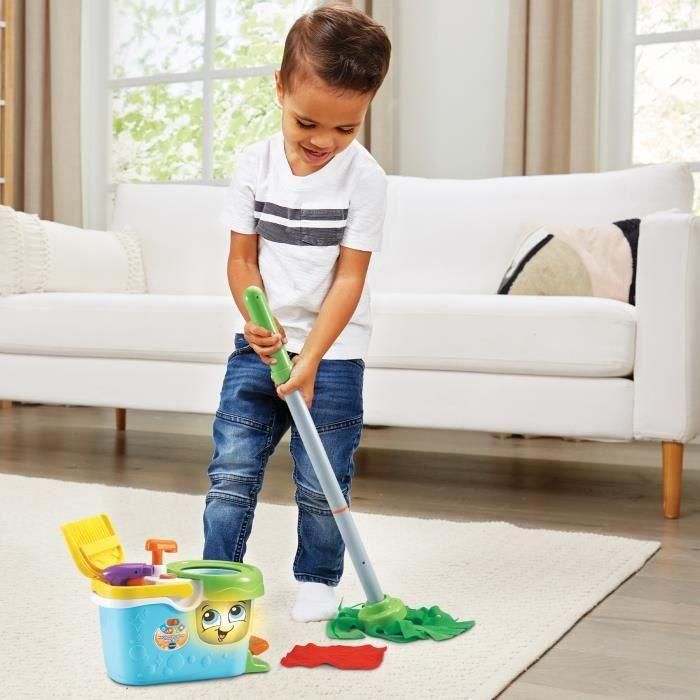 VTech Carrito de limpieza Little Magi'clean 1,2,3 Imitate Me - Juguete musical con accesorios para niños 1 VTech Carrito de limpieza Little Magi'clean 1,2,3 Imitate Me - Juguete musical con accesorios para niños 1