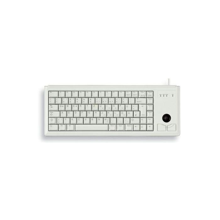 Cherry G84-4400 LUBEU-0 Teclado alámbrico USB Slim Trackball QWERTY US, gris