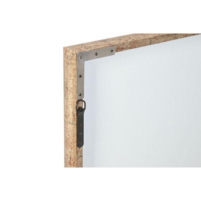 Espejo de pared Home ESPRIT Negro Dorado Vintage Ventana 80 x 4 x 80 cm 1