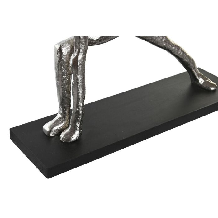 Figura Decorativa DKD Home Decor 33 x 10 x 35 cm Plateado Negro Indio Yoga (3 Unidades) 1 Figura Decorativa DKD Home Decor 33 x 10 x 35 cm Plateado Negro Indio Yoga (3 Unidades) 1