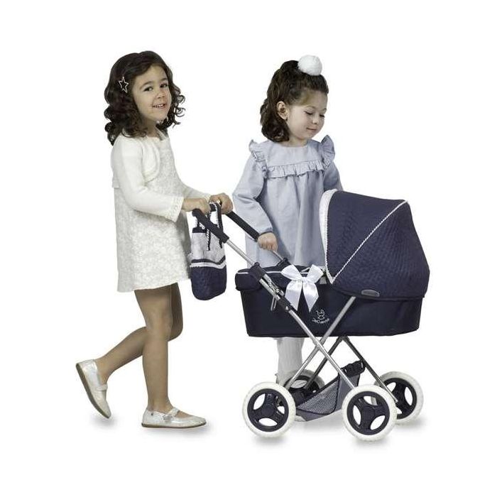 Decuevas Coche de Muñeca Plegable Vintage con Sombrilla, 38x65x60cm, Metal, Plástico, Poliéster, +3 Años 1
