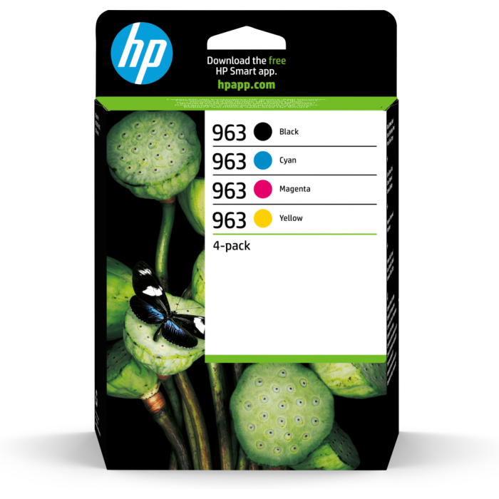 HP 963 4-pack Black/Cyan/Magenta/Yellow Original Ink Cartridges cartucho de tinta 5 pieza(s) Rendimiento estándar Negro, Cian, Magenta, Amarillo HP 963 4-pack Black/Cyan/Magenta/Yellow Original Ink Cartridges cartucho de tinta 5 pieza(s) Rendimiento estándar Negro, Cian, Magenta, Amarillo