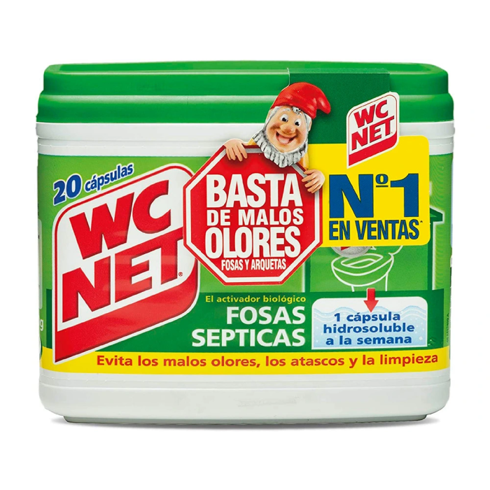 Wc Net Fosas Sépticas 6309337 Previene Atascos y Elimina Malos Olores 20 x 18 g 1 Wc Net Fosas Sépticas 6309337 Previene Atascos y Elimina Malos Olores 20 x 18 g 1