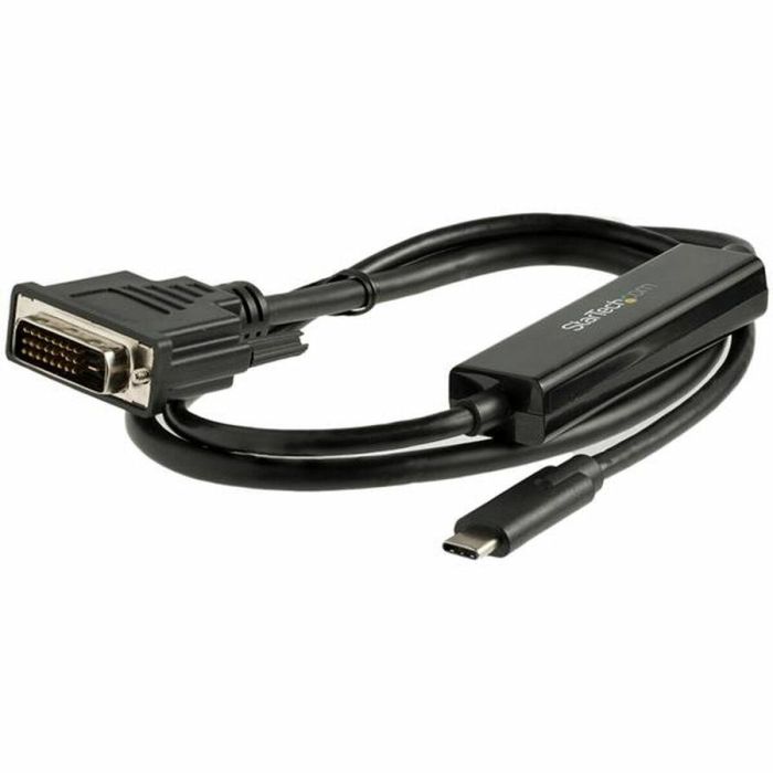 Cable USB C a DVI-D Startech CDP2DVIMM1MB Negro 1 m