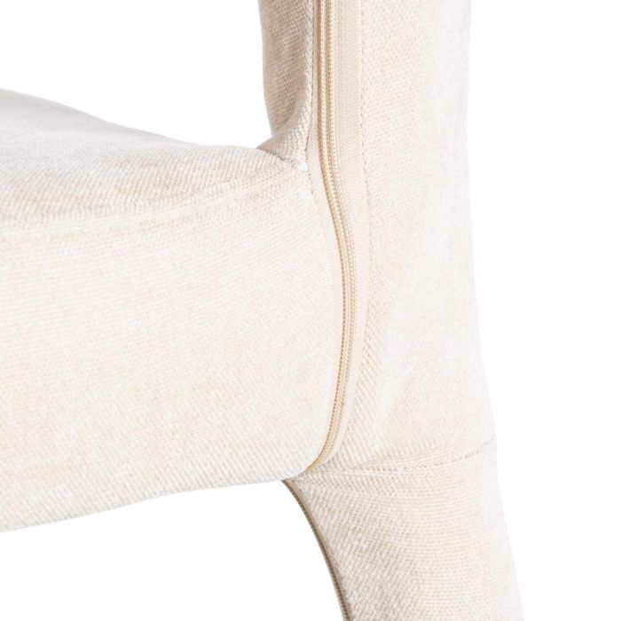 Silla Apilable Crema Tejido Salón 47 X 61 X 84 cm