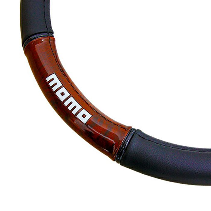 Funda Volante Momo Luxury Universal Madera-Pvc Negro Y Marron 38-39 cm MOMLSWC0LXWDM 1 Funda Volante Momo Luxury Universal Madera-Pvc Negro Y Marron 38-39 cm MOMLSWC0LXWDM 1