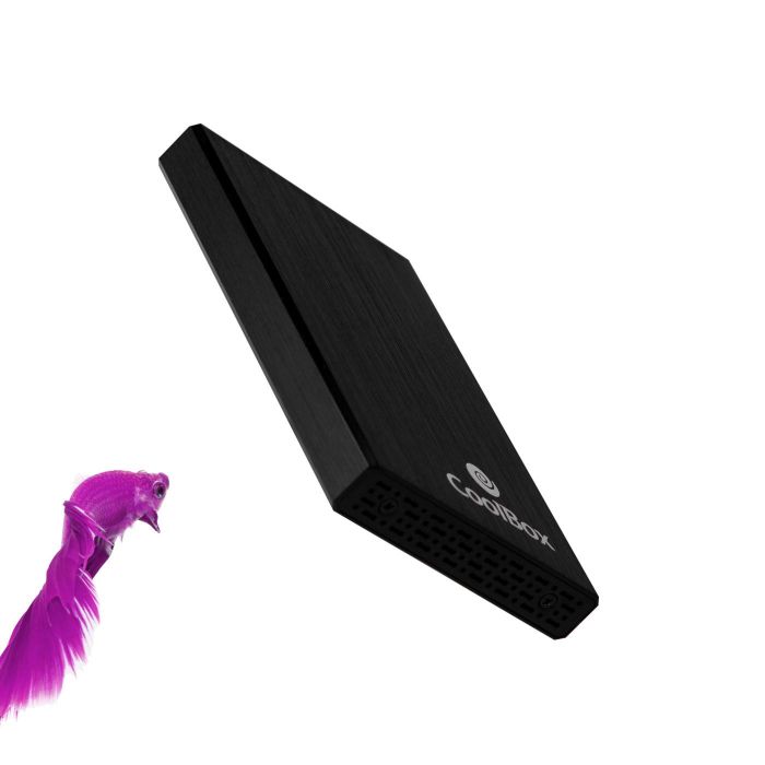 Carcasa para Disco Duro CoolBox SlimChase A-2523 Negro 2,5" 1