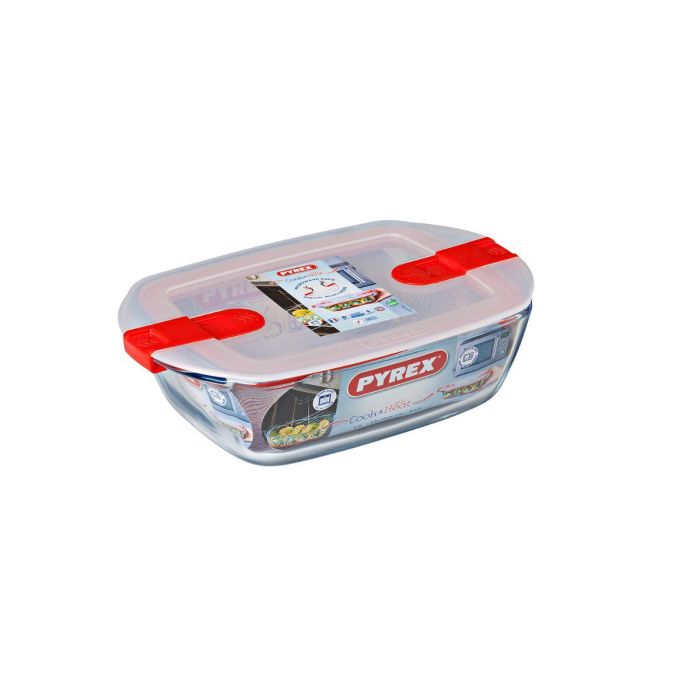 Hermetico Rectangular Boro Cook&Heat Pyrex 24x15,5x7 cm-1,1 L 3 Hermetico Rectangular Boro Cook&Heat Pyrex 24x15,5x7 cm-1,1 L 3