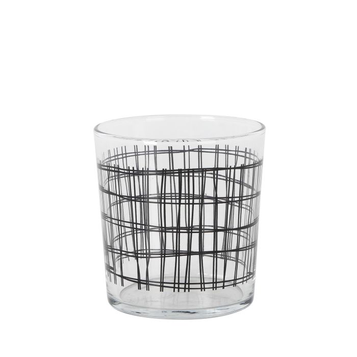 LAV Vaso Pinta de Diseño Quadro Colección, 34.5 cl (345 cc), Ø 8 x 8 x 8 cm, Referencia BDG386.3132 (24 Unidades)