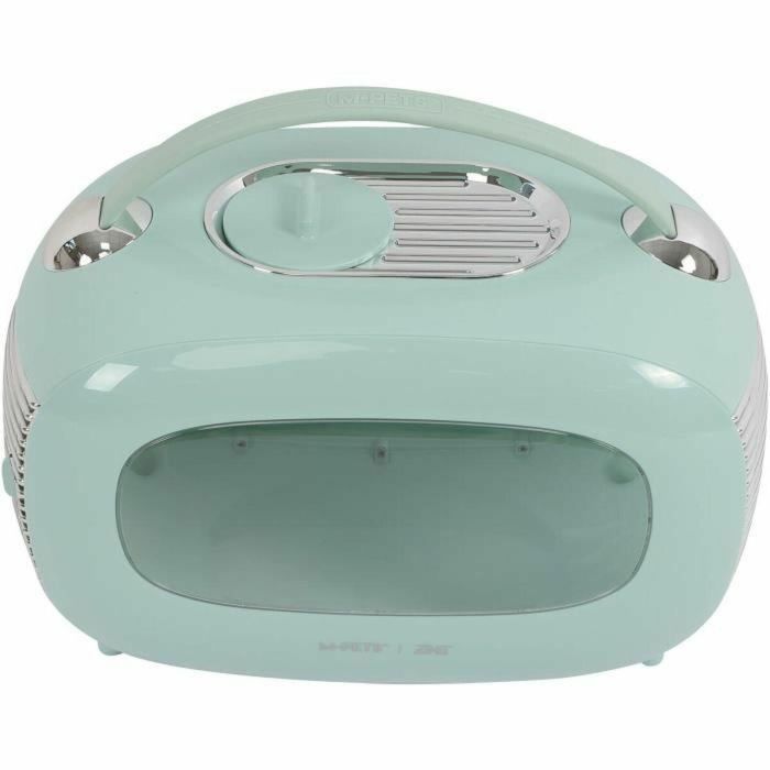 M Pets MPE6953182737025 Caja de Transporte Mochila Sixties Classic con Asa, Apertura Trasera, hasta 5 kg, Color Azul 2
