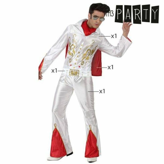 Disfraz para Adultos Th3 Party Blanco (4 Piezas) 3 Disfraz para Adultos Th3 Party Blanco (4 Piezas) 3