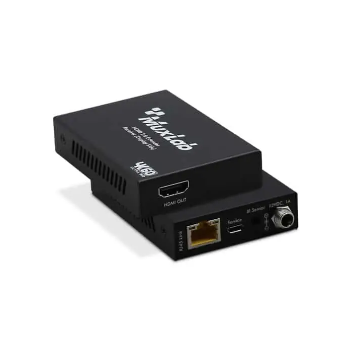 MUXLAB Kit Transmisor-Receptor HDMI/IR 4K60Hz 18Gbps HDR HDMI 2.0 PoC 2