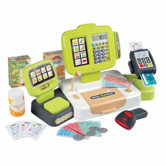 Smoby Gran Caja Registradora de Juguete con 30 Accesorios Incluidos - Edad +3 Años 1