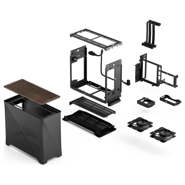 Fractal Design Era 2 Mini Tower PC Carbón vegetal ITX Gris