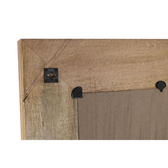 DKD Home Decor Espejo Moderno de Troncos Natural de Madera de Mango y Cristal 183.5 x 91 x 5 cm (Espejo Interior 153x60 cm) 1