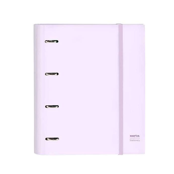 Safta Carpeta 4 Anillas 35 Mm Con Recambio, Color Lila, Tamaño 27x32x3,5 3 Safta Carpeta 4 Anillas 35 Mm Con Recambio, Color Lila, Tamaño 27x32x3,5 3