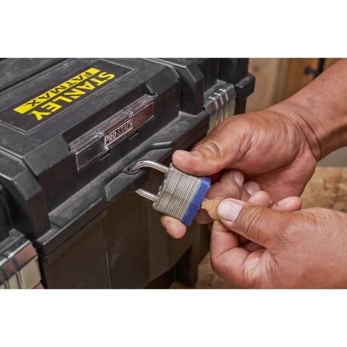 Stanley FMST1-71972 Módulo de Rodillos TSTAK FATMAX, 4 Ruedas 360° con Freno, Resina Resistente, Compatible PRO-STACK 2