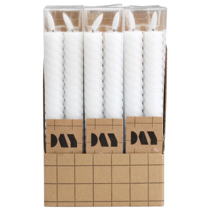 Day Build It Up Juego de 2 Velas LED Helicoidales, Luz Cálida, Altura 25 cm 4