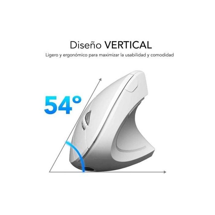 SUBBLIM Ratón GLIDE VERTICAL ERGO DUAL MOUSE BATTERY WHITE 2 SUBBLIM Ratón GLIDE VERTICAL ERGO DUAL MOUSE BATTERY WHITE 2
