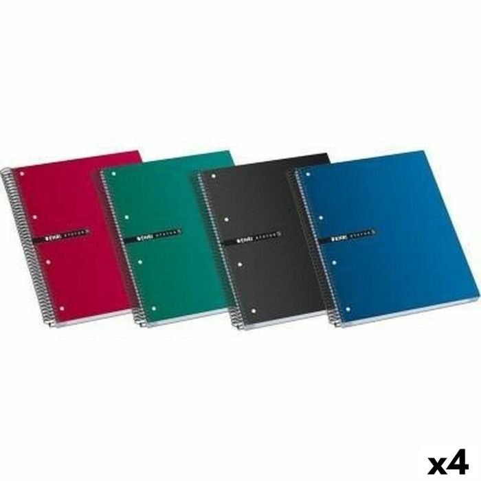 Set de Cuadernos ENRI Multicolor A5 4 Piezas 160 Hojas Set de Cuadernos ENRI Multicolor A5 4 Piezas 160 Hojas