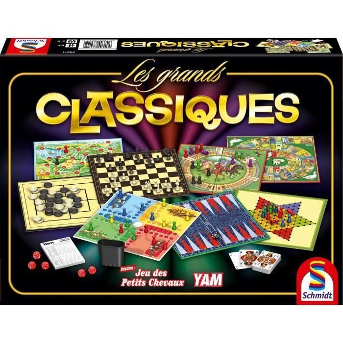 Schmidt Spiele The Great Classics - Caja de Juegos de Mesa: Colección de Clásicos como Ajedrez, Backgammon y más para Niños y Adultos Schmidt Spiele The Great Classics - Caja de Juegos de Mesa: Colección de Clásicos como Ajedrez, Backgammon y más para Niños y Adultos