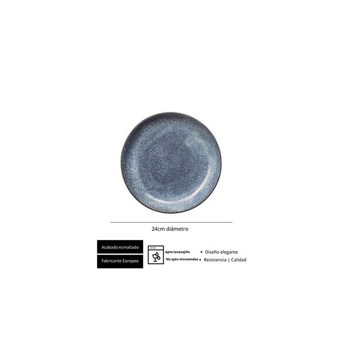 Io Granilla Azul Plato Hondo 24 Cm (6 Unidades) 1 Io Granilla Azul Plato Hondo 24 Cm (6 Unidades) 1
