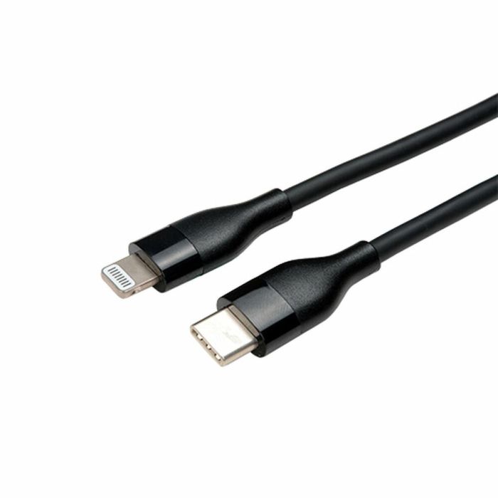 Cable USB-C a Lightning V7 V7USBCLGT-1M Negro 1 m (1 unidad) 2 Cable USB-C a Lightning V7 V7USBCLGT-1M Negro 1 m (1 unidad) 2