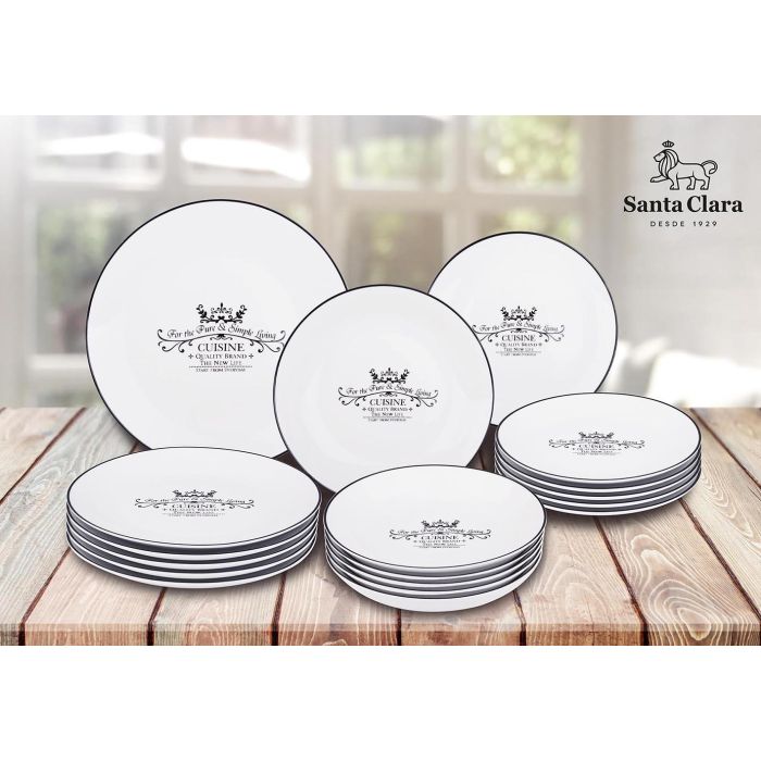 Santa Clara Vajilla Redonda "Cuisine" 18 Piezas (2 Unidades) 6