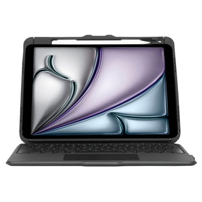 Targus Funda con Teclado VersaVu QWERTY Español Trackpad Bluetooth Retroiluminado para iPad 10.9"-11" Protección 1.2m Negro 14