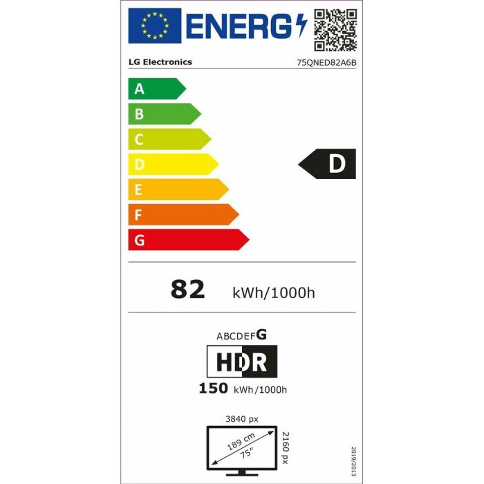 Smart TV LG 75QNED82A6B 75" 4K Ultra HD LED HDR Edge-LED QNED 1 Smart TV LG 75QNED82A6B 75" 4K Ultra HD LED HDR Edge-LED QNED 1